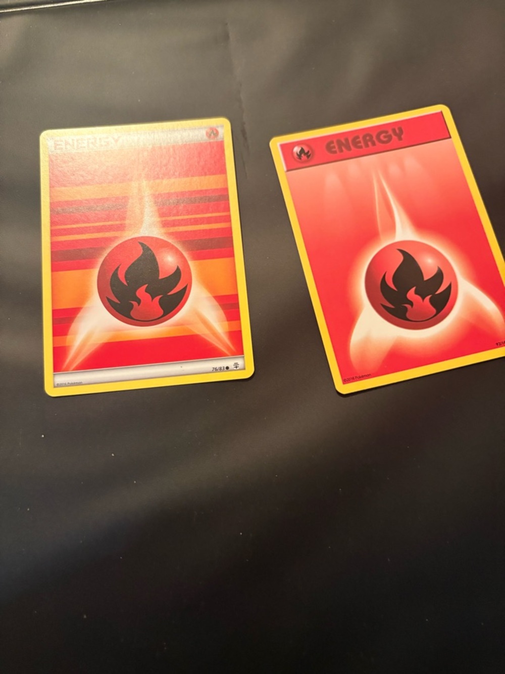 2 Red Energy Pokemon Cards